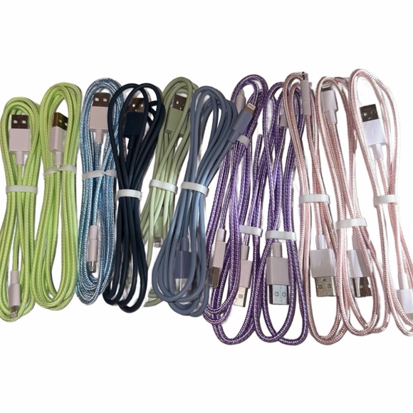 SOLD - Lot Of 12 USB Lightning Charger Cable (Apple MFi Certified) 3' and 6' New - Picture 1 of 6